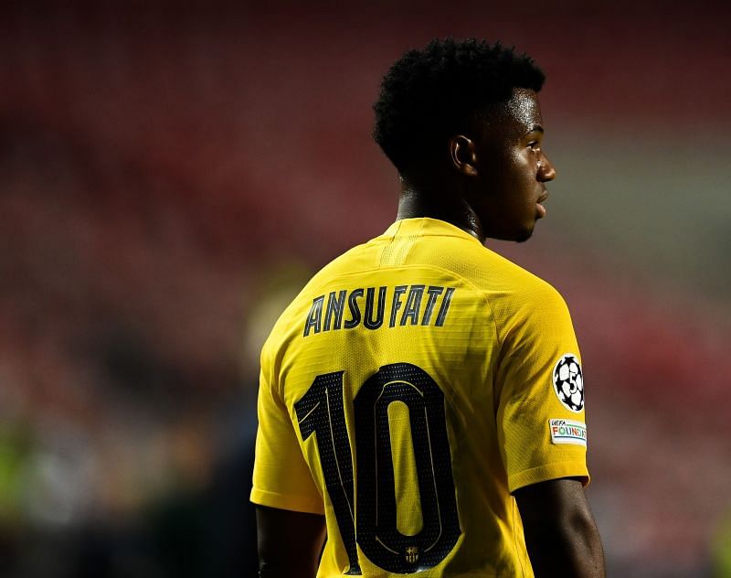 Ansu Fati has inherited Lionel Messi's No.10 jersey a